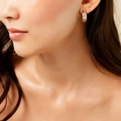 Boucles D'Oreilles Puces Adonijah Or Bicolore