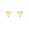 Boucles D'oreilles Puces Anne-berengere Triangle Or Jaune