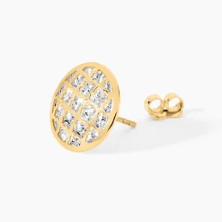 Boucles D'Oreilles Puces Adonijah Or Bicolore