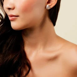 Boucles D'Oreilles Puces Adonijah Or Bicolore