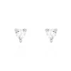 Boucles D'oreilles Puces Breana Argent Blanc Oxyde De Zirconium