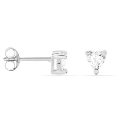 Boucles D'oreilles Puces Breana Argent Blanc Oxyde De Zirconium