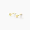 Boucles D'oreilles Puces Berangere Cercle Or Jaune