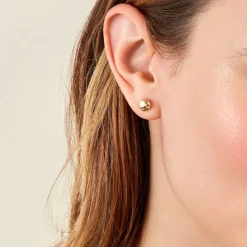 Boucles D'oreilles Puces Bernia Or Jaune