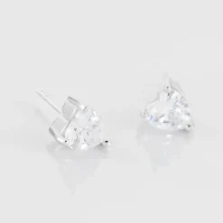 Boucles D'oreilles Puces Breana Argent Blanc Oxyde De Zirconium