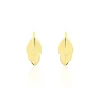 Boucles D'oreilles Puces Bartolomea Feuilles Or Jaune