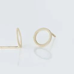 Boucles D'oreilles Puces Berangere Cercle Or Jaune