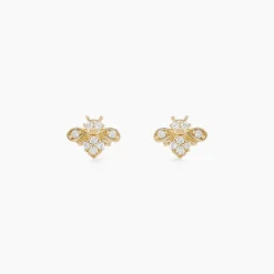 Boucles D'oreilles Puces Bettye Or Jaune Oxyde De Zirconium