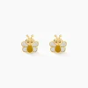 Boucles D'oreilles Puces Buz Or Jaune