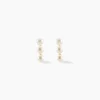 Boucles D'oreilles Puces Caitlyn Or Jaune Perle De Culture