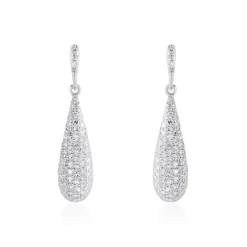 Boucles D'oreilles Puces Celine Or Blanc Diamant