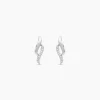 Boucles D'oreilles Puces Callum Or Blanc Diamant