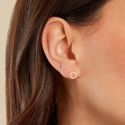 Boucles D'oreilles Puces Cesar Or Jaune