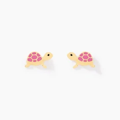 Boucles D'oreilles Puces Cali Tortue Or Jaune