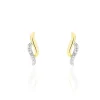 Boucles D'oreilles Puces Callum Or Jaune Diamant