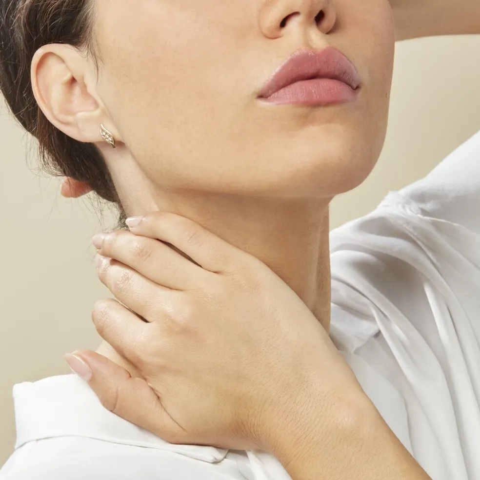 Boucles D'oreilles Puces Caline Or Jaune Diamant