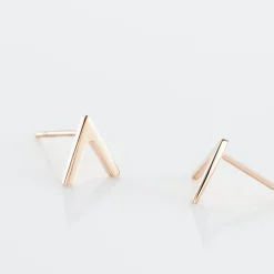 Boucles D'oreilles Puces Celene Or Rose