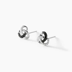 Boucles D'oreilles Puces Constellation Or Blanc Diamant