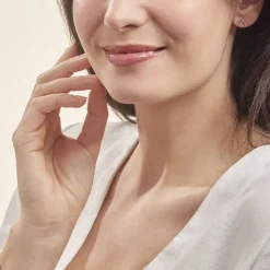 Boucles D'oreilles Puces Donna Coeurs Ajoures Or Rose