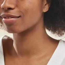 Boucles D'oreilles Puces Daria Or Jaune Oxyde