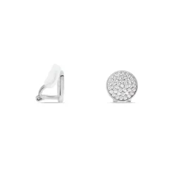 Boucles D'oreilles Puces Darwin Argent Blanc Oxyde