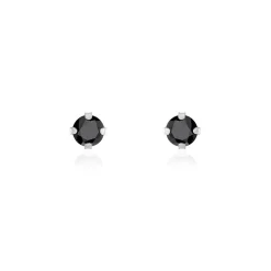 Boucles D'oreilles Puces Daria Or Blanc Oxyde De Zirconium