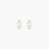 Boucles D'oreilles Puces Dudley Or Jaune Oxyde De Zirconium