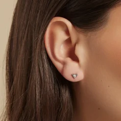 Boucles D'oreilles Puces Diamotion Or Jaune Diamant