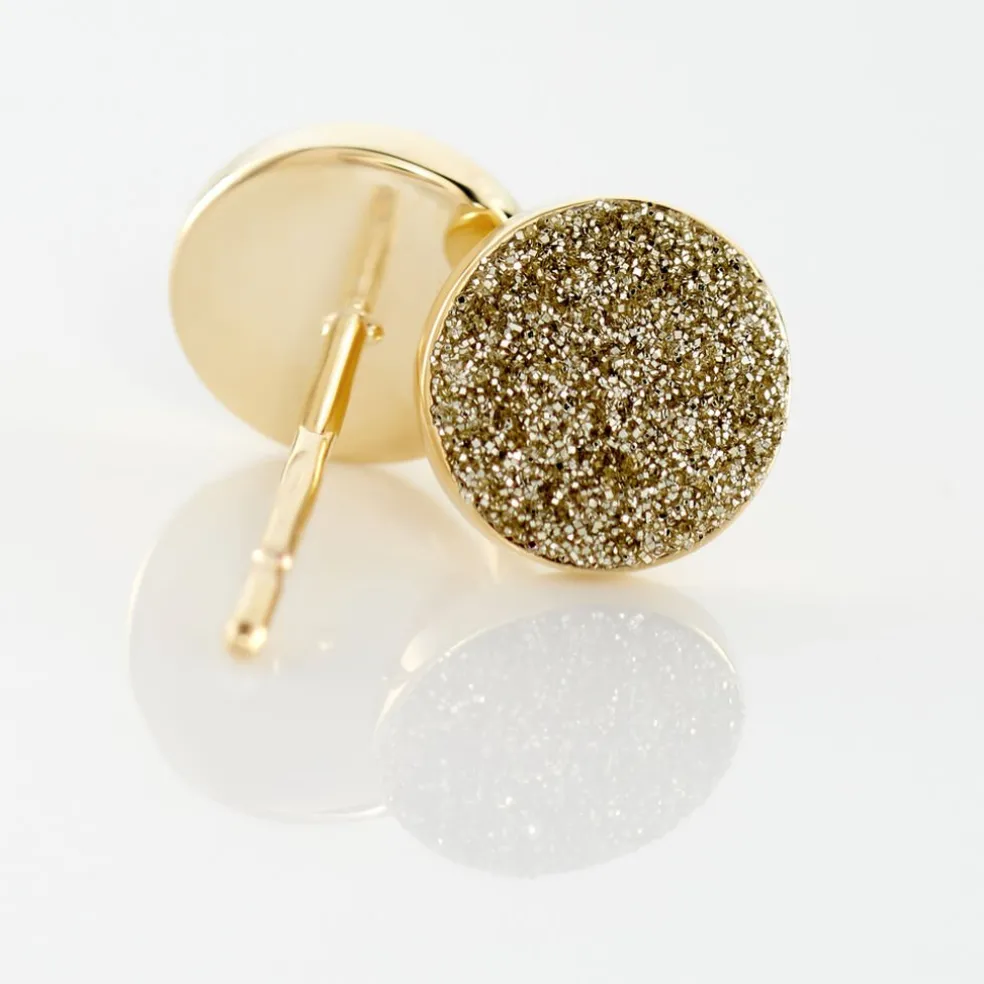 Boucles D'oreilles Puces Eryne Or Jaune