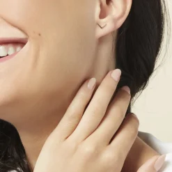 Boucles D'oreilles Puces Ella Or Jaune