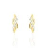 Boucles D'oreilles Puces Ester Or Jaune Diamant