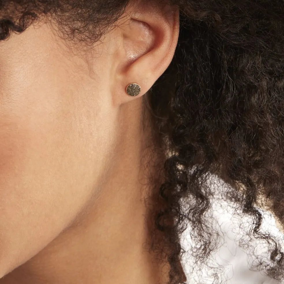 Boucles D'oreilles Puces Eryne Or Jaune