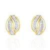 Boucles D'oreilles Puces Enora Or Jaune Diamant
