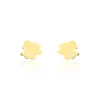 Boucles D'oreilles Puces Elioussa Lapin Or Jaune Oxyde De Zirconium
