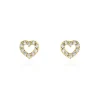 Boucles D'oreilles Puces Eily Or Jaune Oxyde De Zirconium
