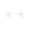 Boucles D'oreilles Puces Elais Etoile Or Jaune Oxyde De Zirconium