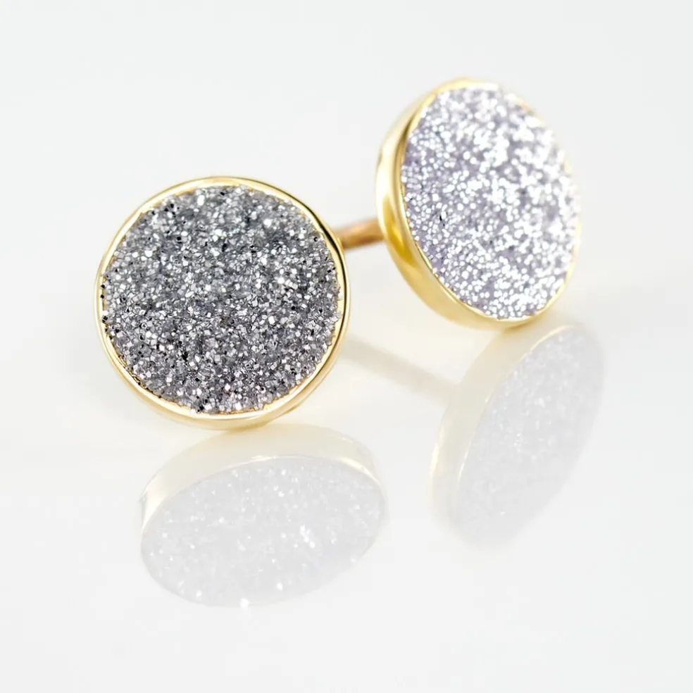 Boucles D'oreilles Puces Eryne Or Jaune