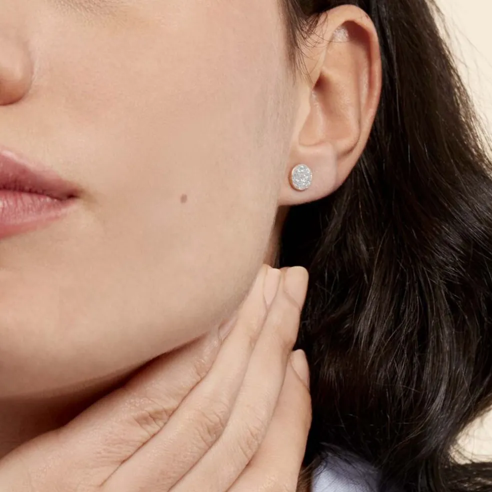 Boucles D'oreilles Puces Eryne Or Jaune