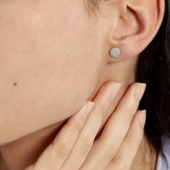 Boucles D'oreilles Puces Eryne Or Jaune