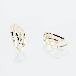 Boucles D'oreilles Puces Elodile Ovale Or Jaune