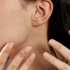 Boucles D'oreilles Puces Eddie Or Jaune Oxyde De Zirconium