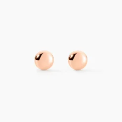 Boucles D'oreilles Puces Fidelia Boule Or Rose