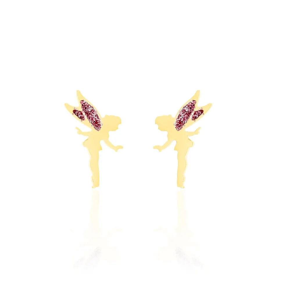 Boucles D'oreilles Puces Feelia Or Jaune