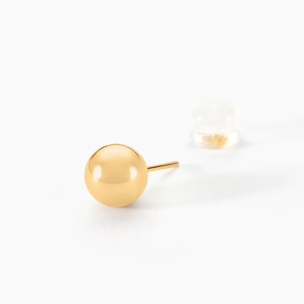 Boucles D'oreilles Puces Fidelia Boule Or Jaune
