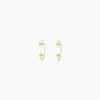 Boucles D'Oreilles Puces Fido Or Jaune Oxyde De Zirconium