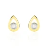 Boucles D'oreilles Puces Fidelia Or Jaune Diamant