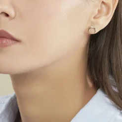 Boucles D'oreilles Puces Ginia Plaqué Or Jaune