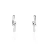 Boucles D'oreilles Puces Galya Or Blanc Diamant