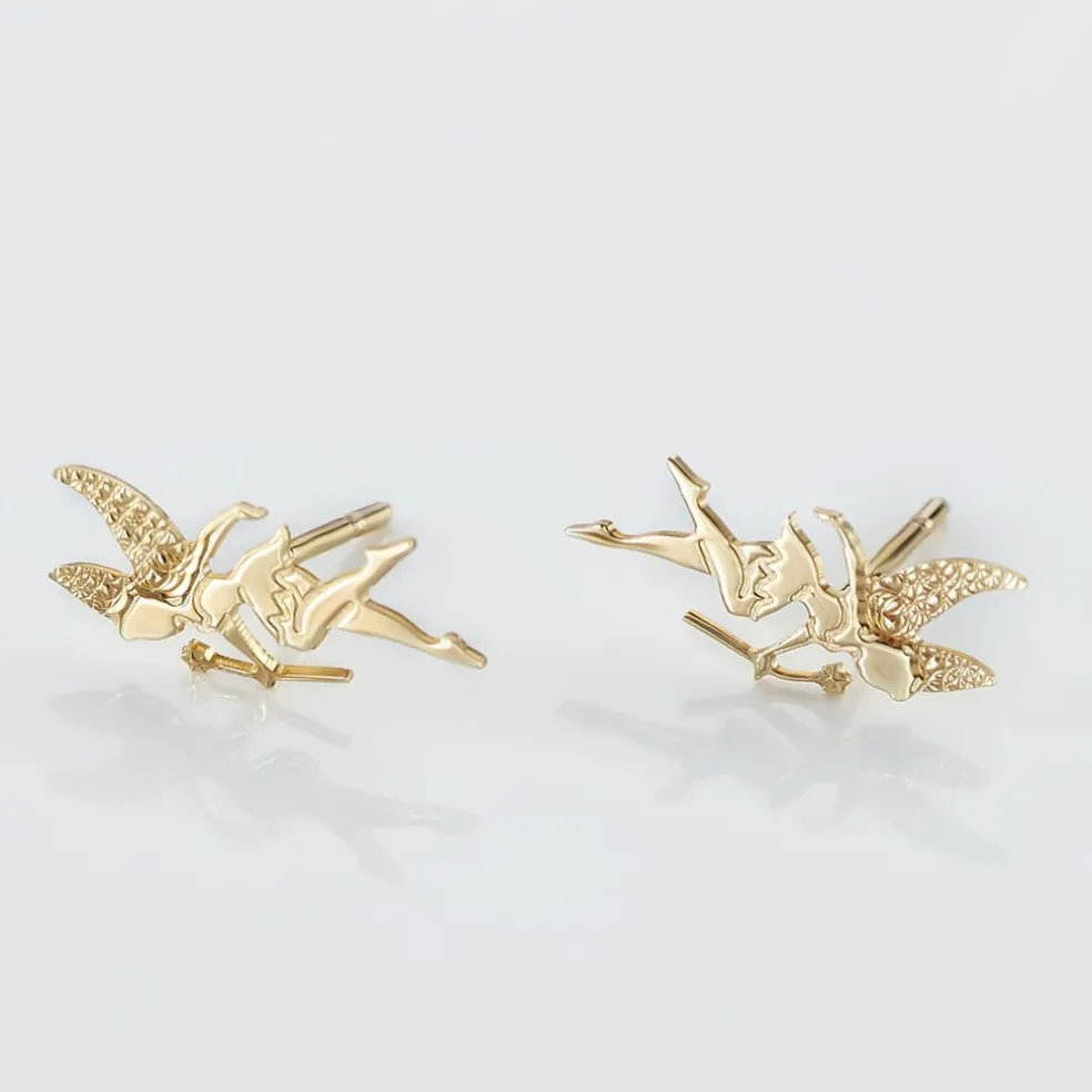 Boucles D'oreilles Puces Gabinienne Fee Or Jaune