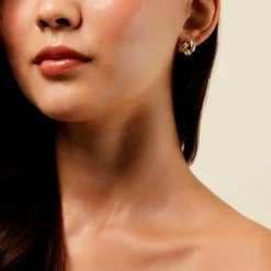 Boucles D'Oreilles Puces Gawain Or Jaune